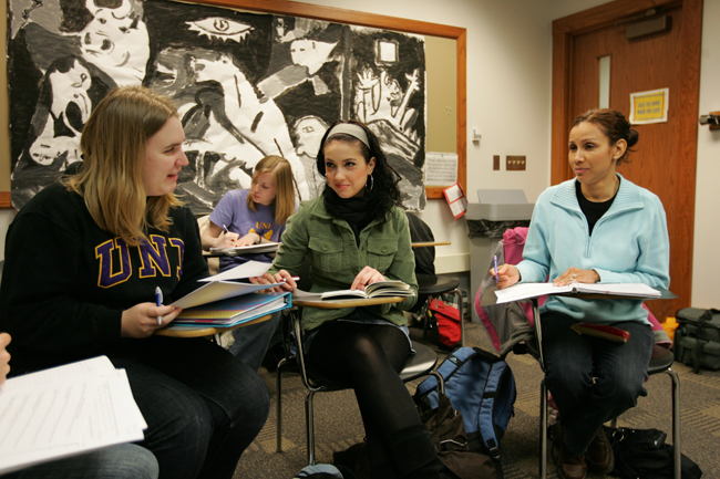 Students in a classroom