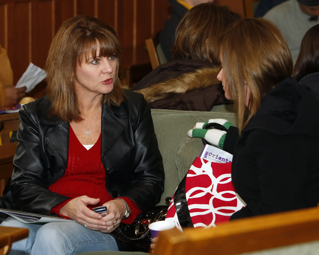 Students at orientation